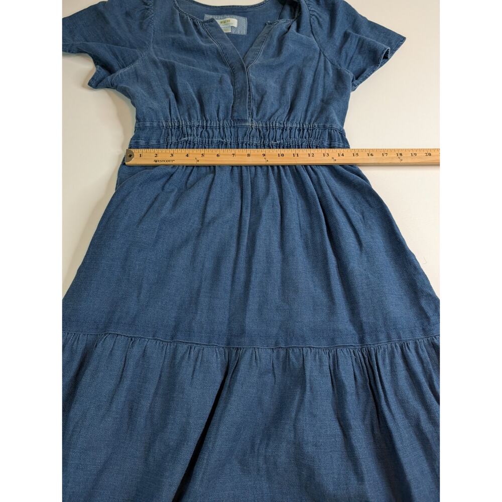 Anthropologie Maeve Somerset Chambray Maxi Dress Size Small - Picture 8 of 10